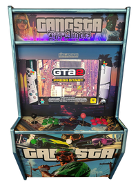 BORNE ARCADE MURALE | 1099€ | 2 JOUEURS | GANGSTA LOS ANGELES